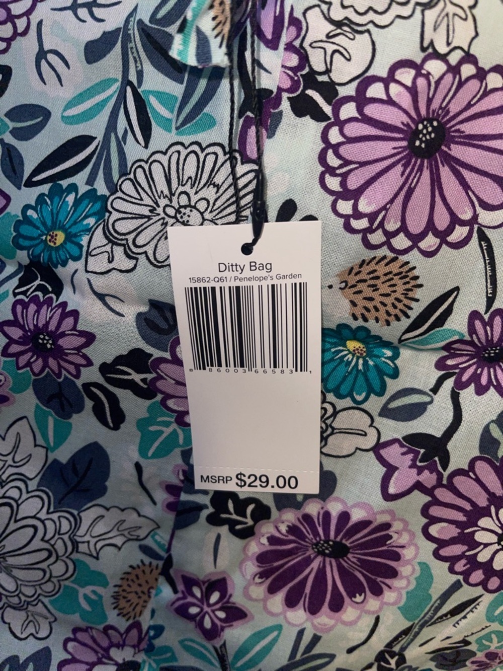 Vera Bradley Penelope’s Garden Ditty Bag - New with Tags - Picture 2 of 4